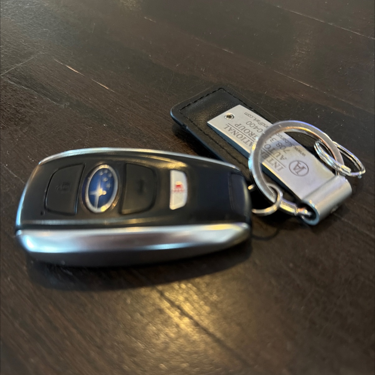 Subaru Smart Key Fob Keyless Entry Remote with Dealership Keychain Tag
